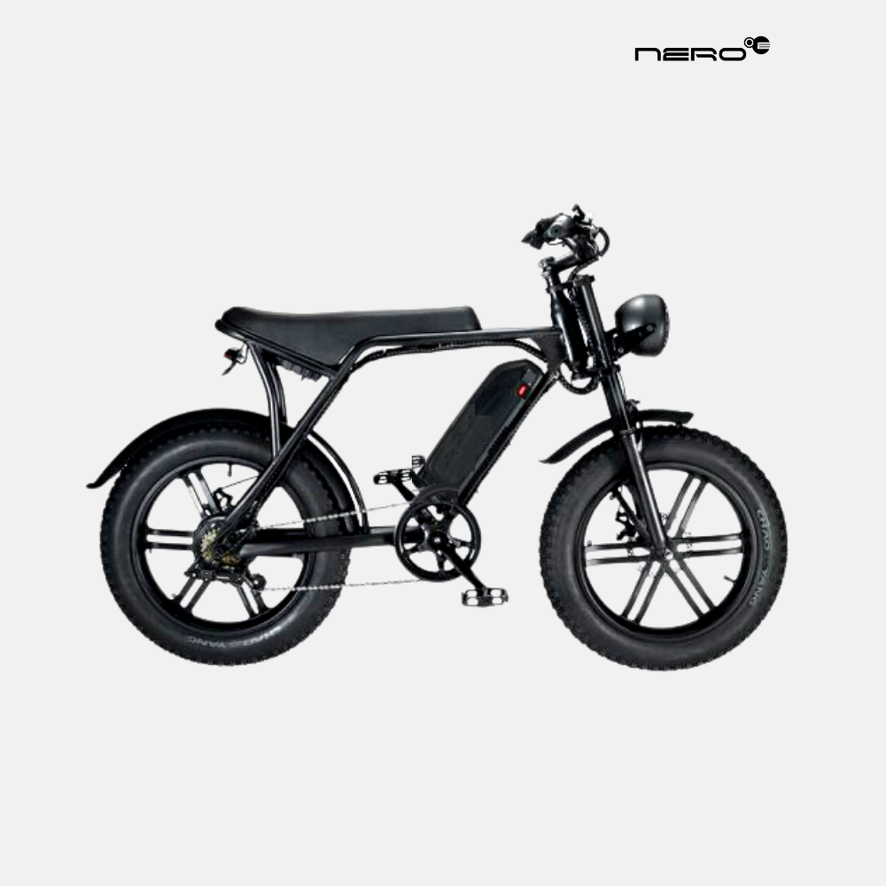 Ricci Cafe Racer Type E-Bike 750-1000W with Rear Seat 20er– nero-e