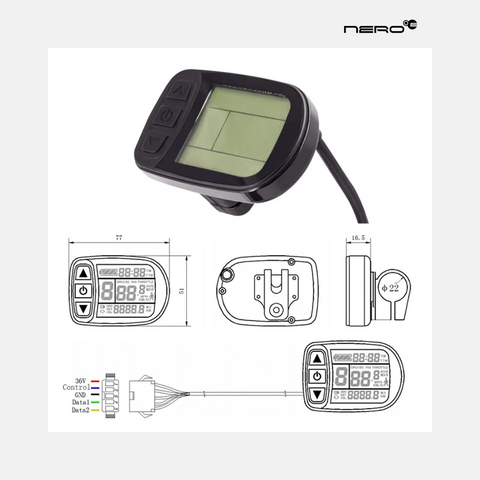 Bafang C961 E-Bike Display & Speedometer