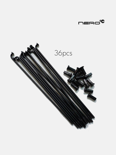 Nero-E Black 12g Spokes for Hub Motor EBikes